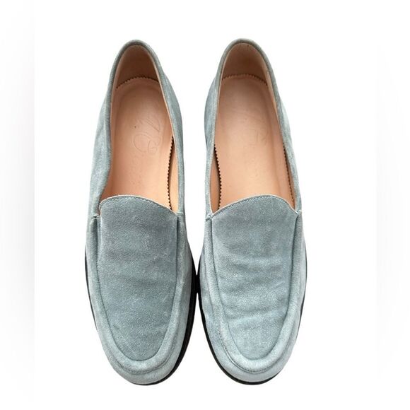 J Crew Winona Blue Suede Loafers | Size 8 - Picture 2 of 9